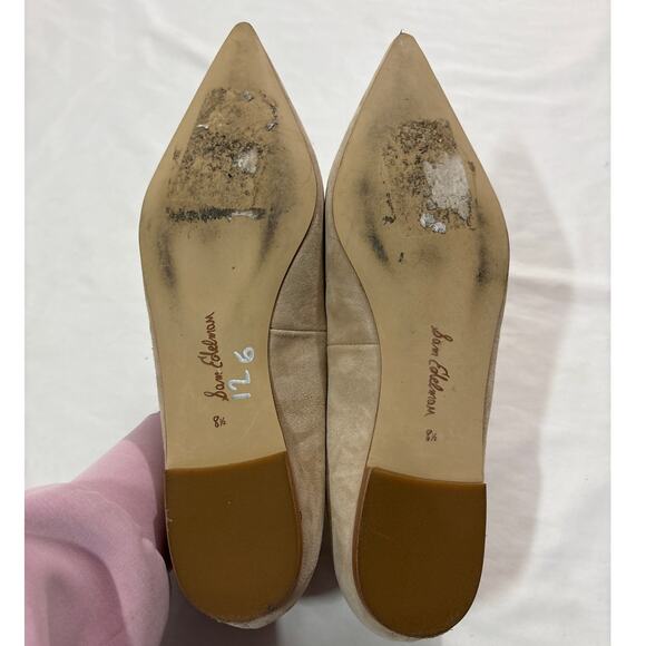 Sam Edelman Womens 8.5 Wanda Pointed Toe Flats Suede Office Formal Classic Solid - Picture 9 of 10